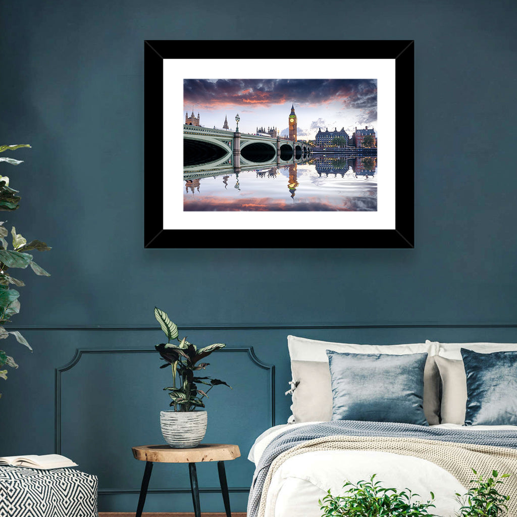 Westminster Bridge at Dusk Wall Art