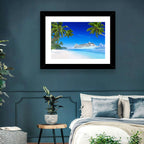 Tropical Beach Cruise Ship Shoreline Wall Art
