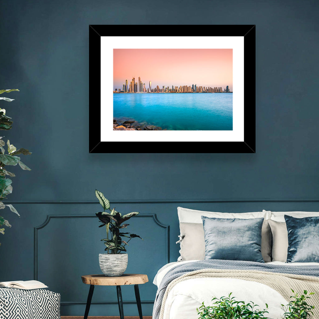 Dubai Marina Skyline Wall Art