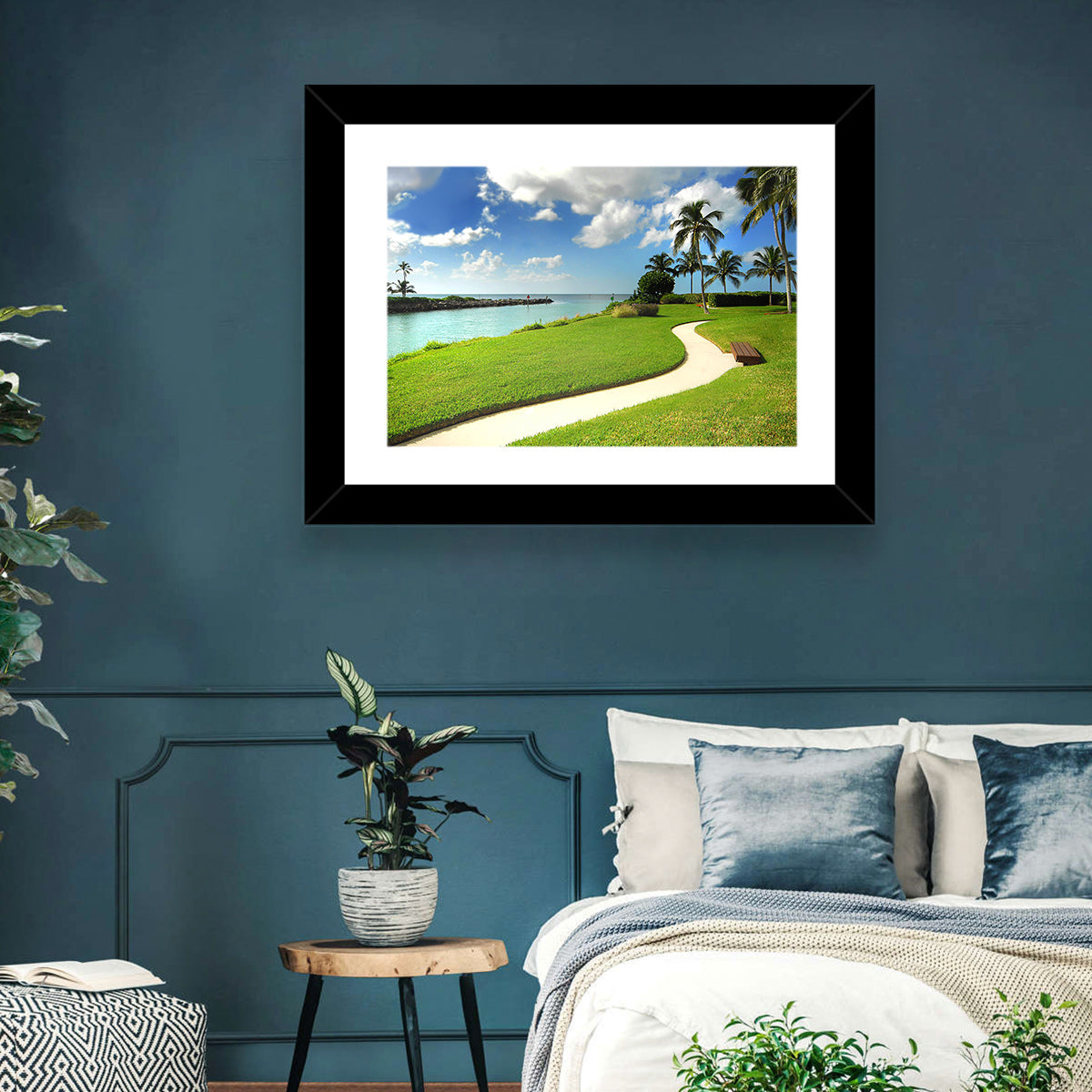 Tropical Coastal Pathway Wall Art