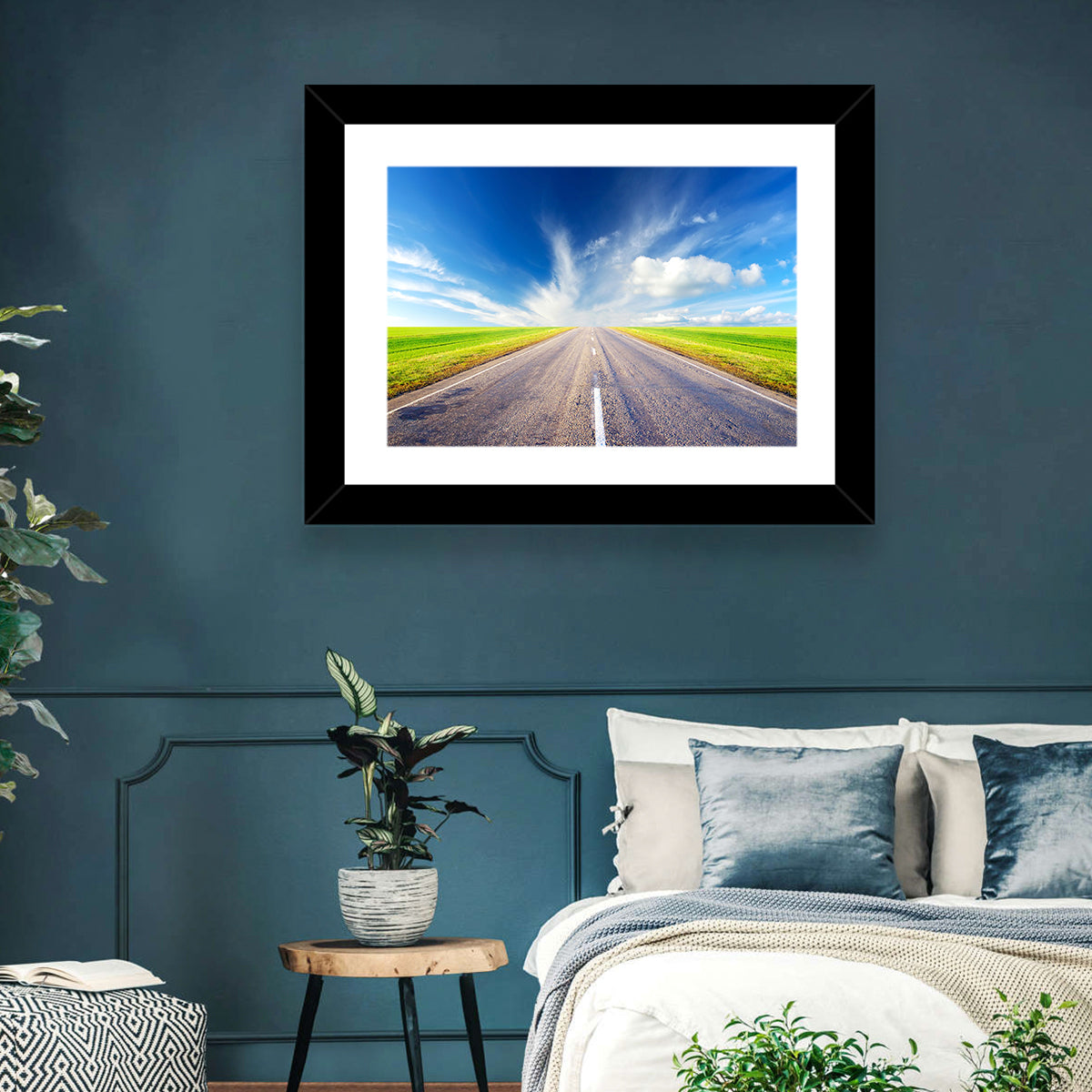 Road to Infinity Wall Art in a room, landscape