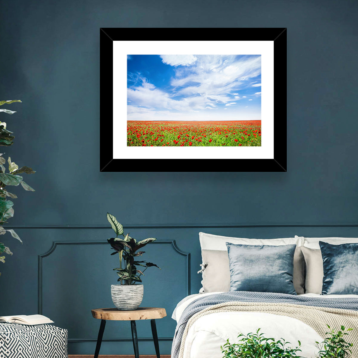 Red Poppy Field Wall Art