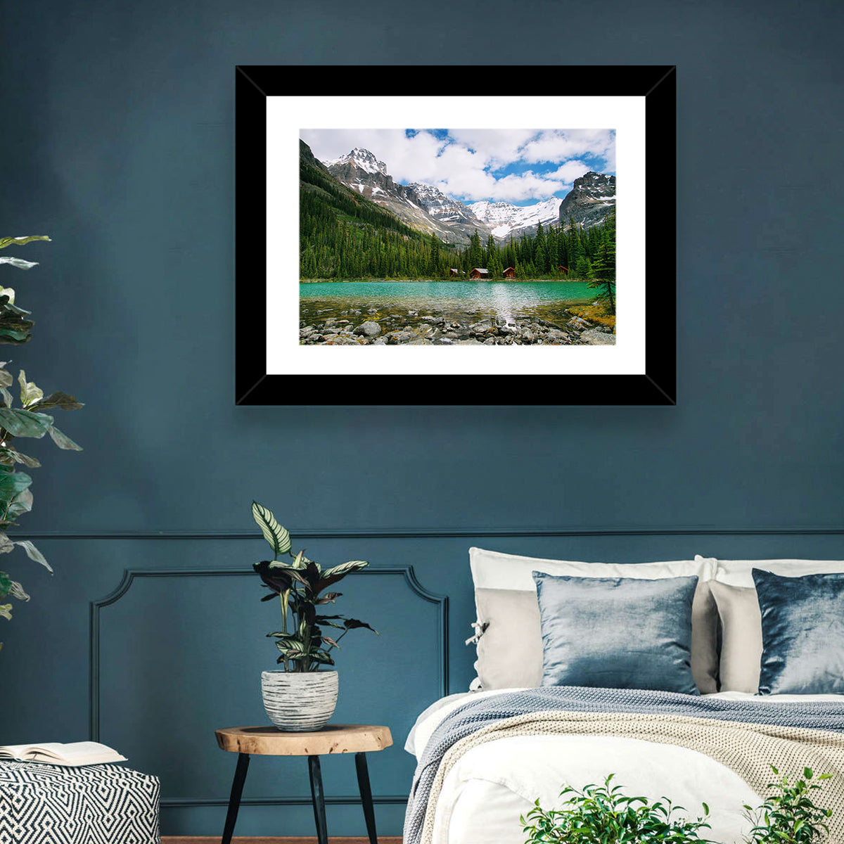 Lake O'hara Wall Art in a room, landscape