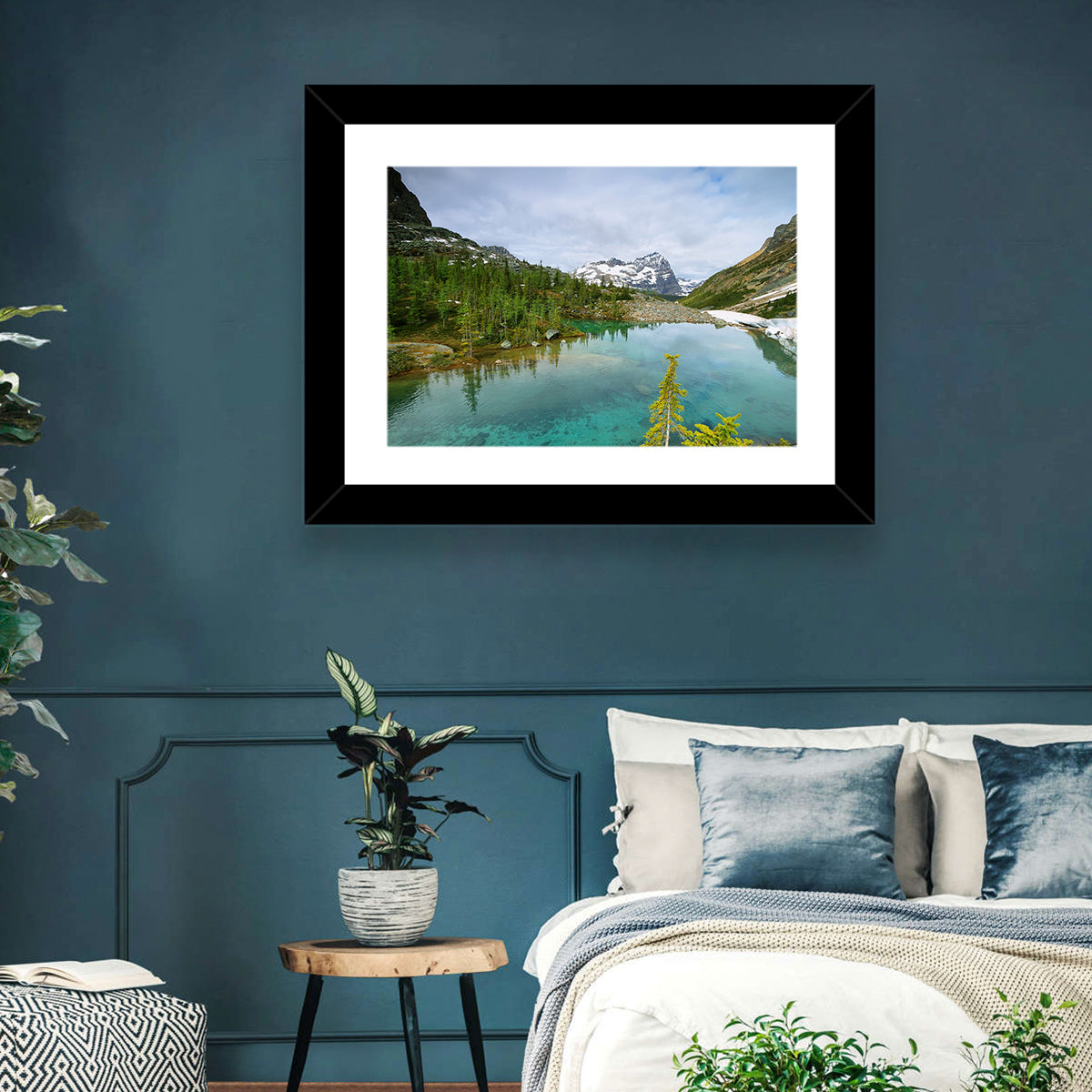 Lefroy Lake Wall Art in a room, landscape