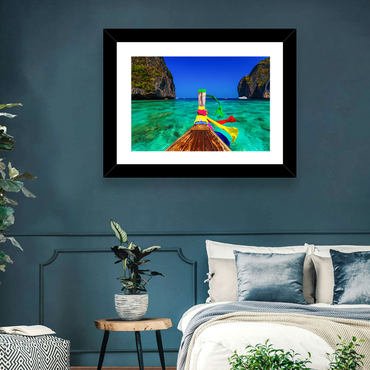 Maya Bay Boat Wall Art