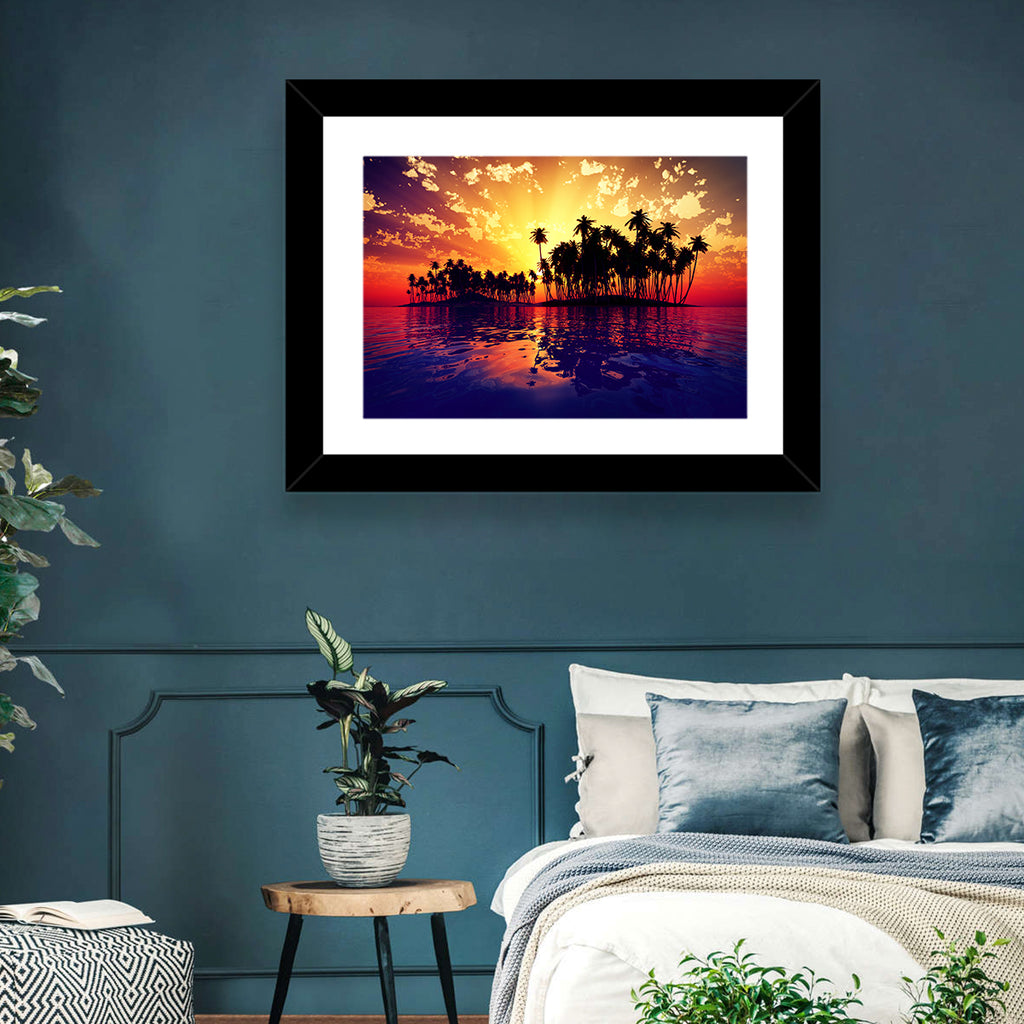 Coconut Island Sunset Wall Art