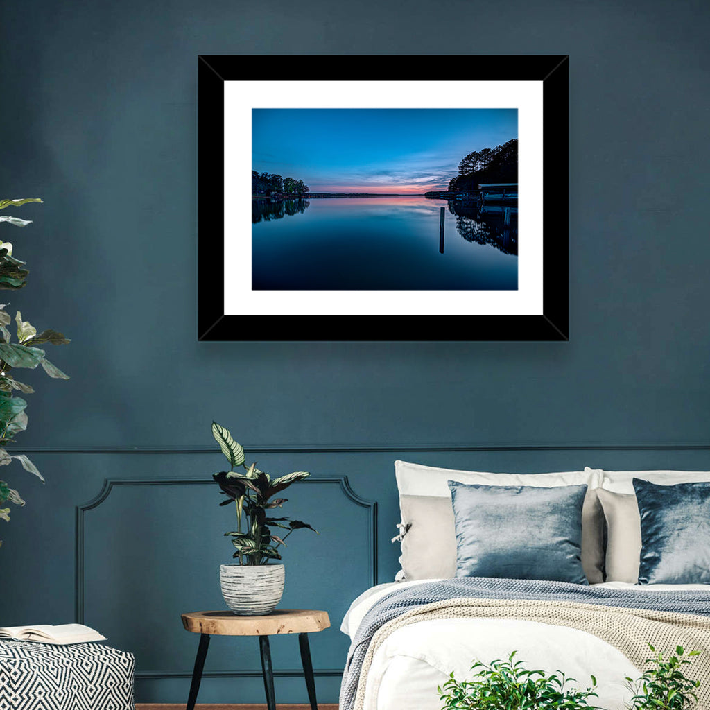 Lake Gaston Twilight Reflection Wall Art