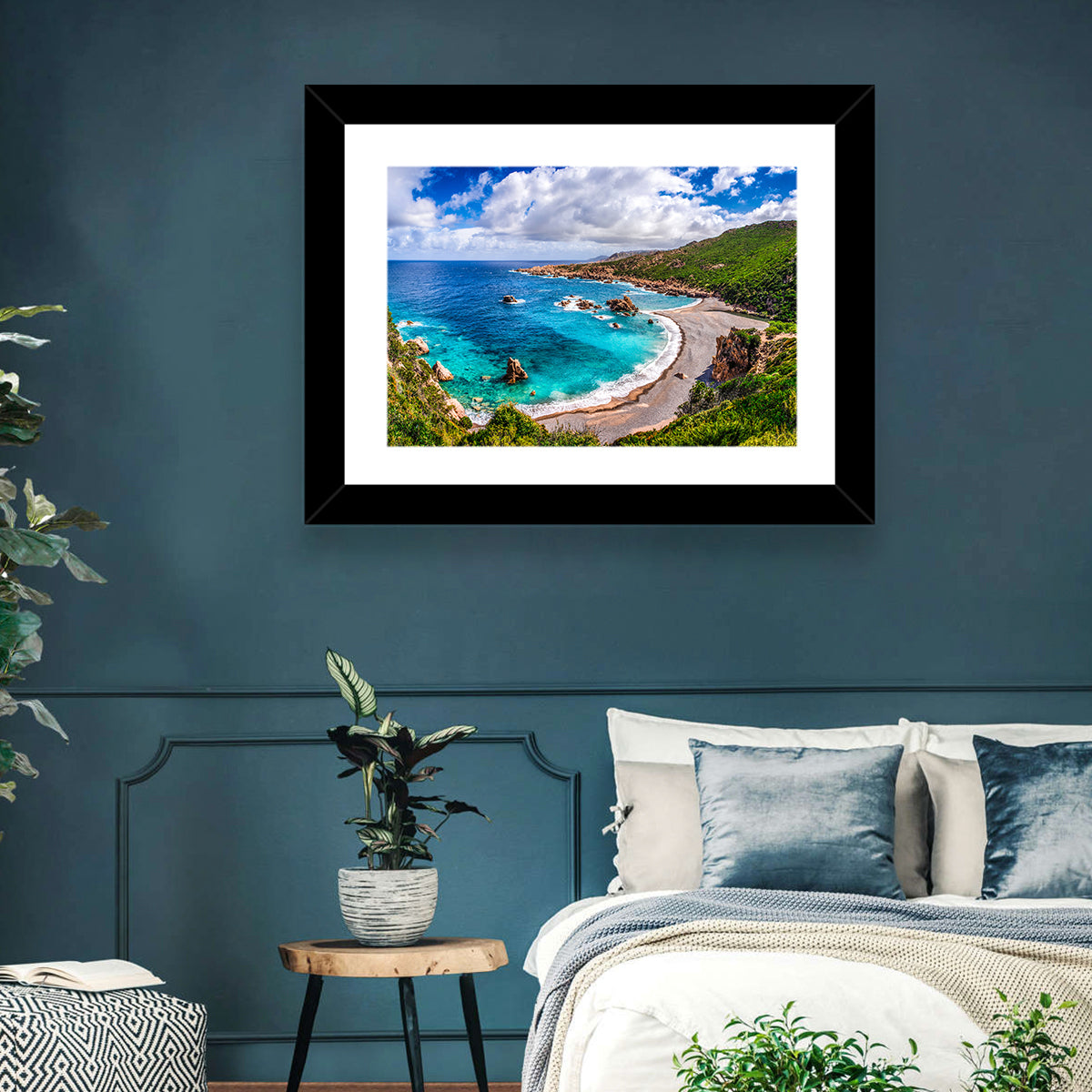Cala Spinosa Cove, Sardinia Wall Art in a room, landscape