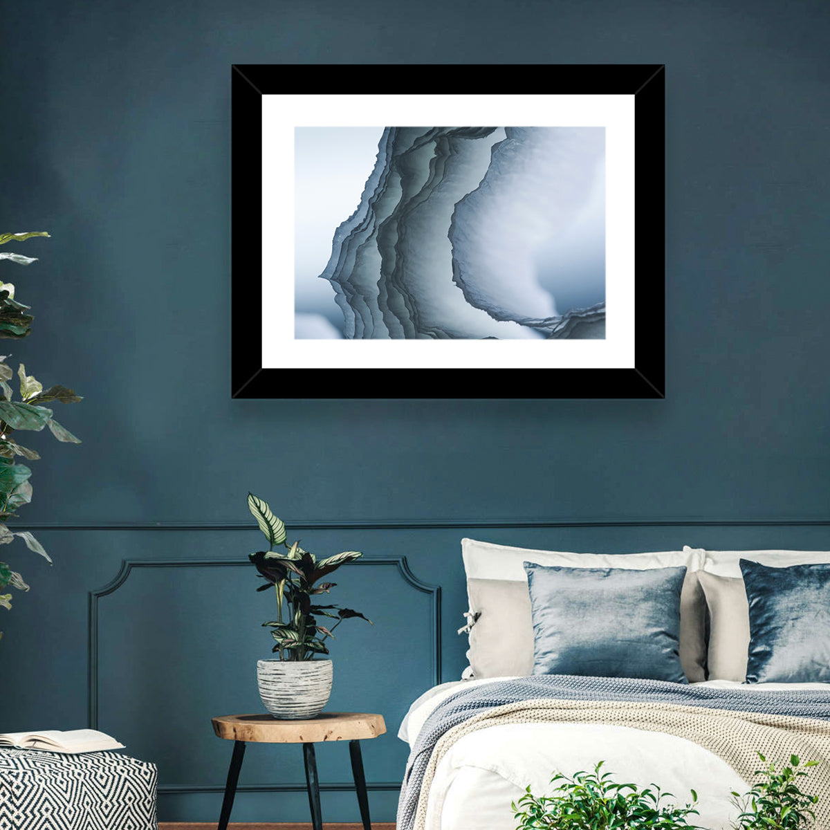Translucent Cloud Layers Wall Art in a room, landscape