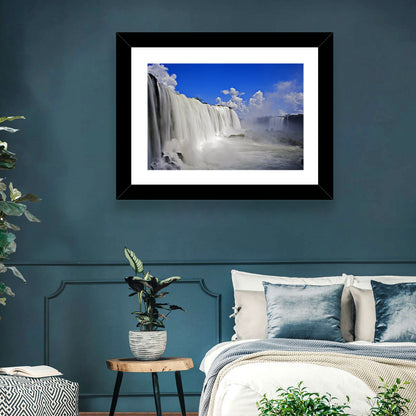 White Iguassu Falls Wall Art