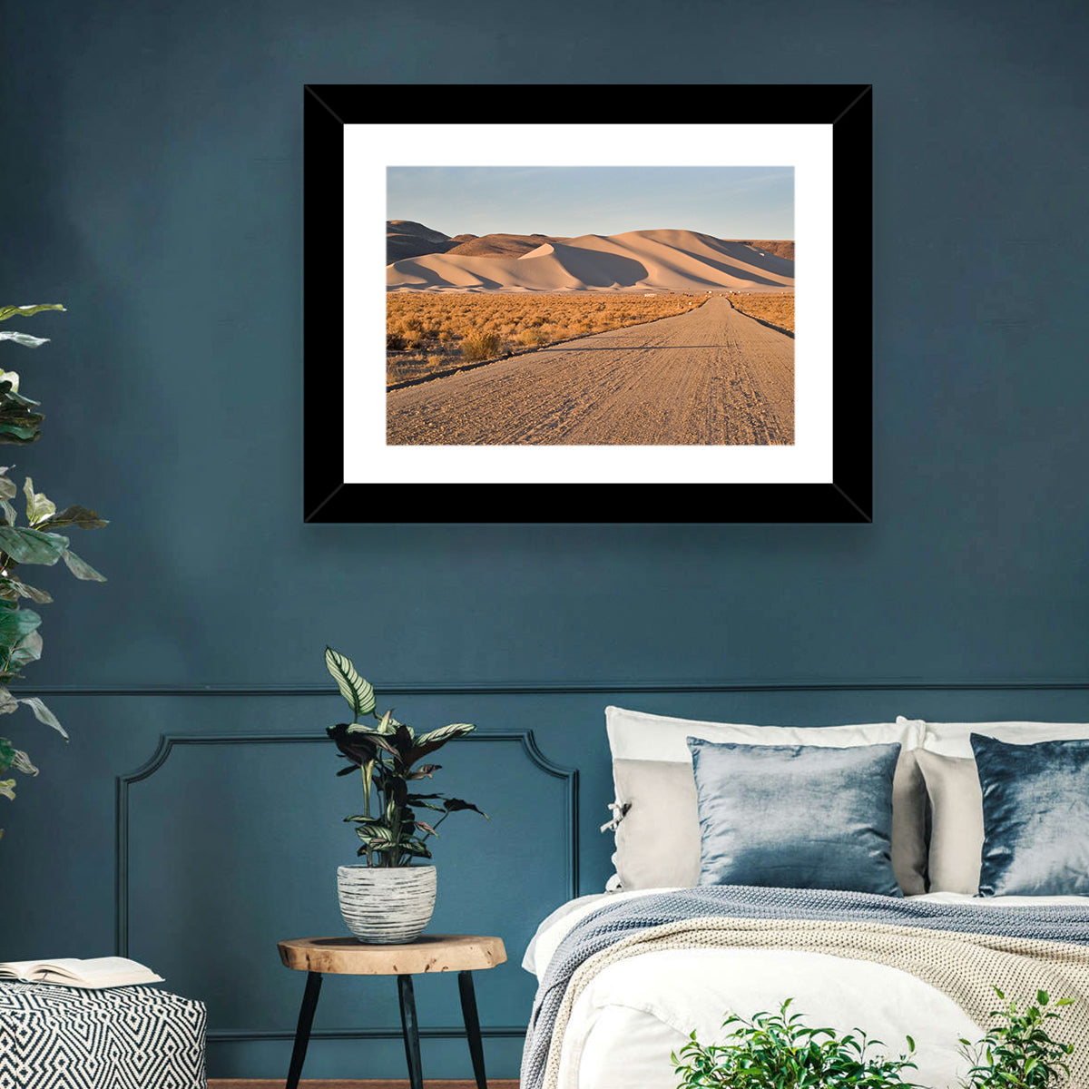 Sand Mountain Dune Road Wall Art in a room, landscape