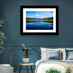 Northern California Snow Capped Lake Wall Art