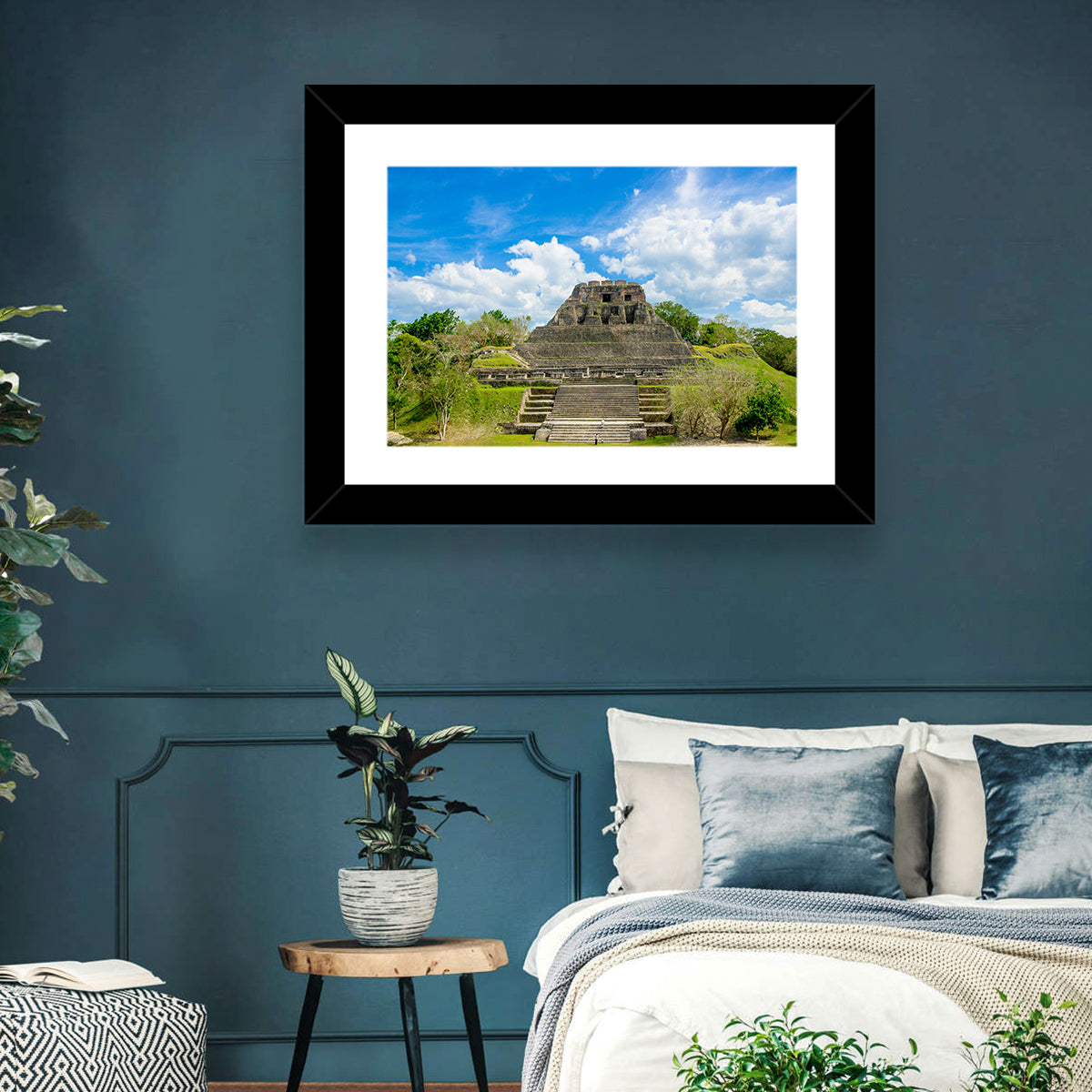 El Castillo at Xunantunich Wall Art in a room, landscape