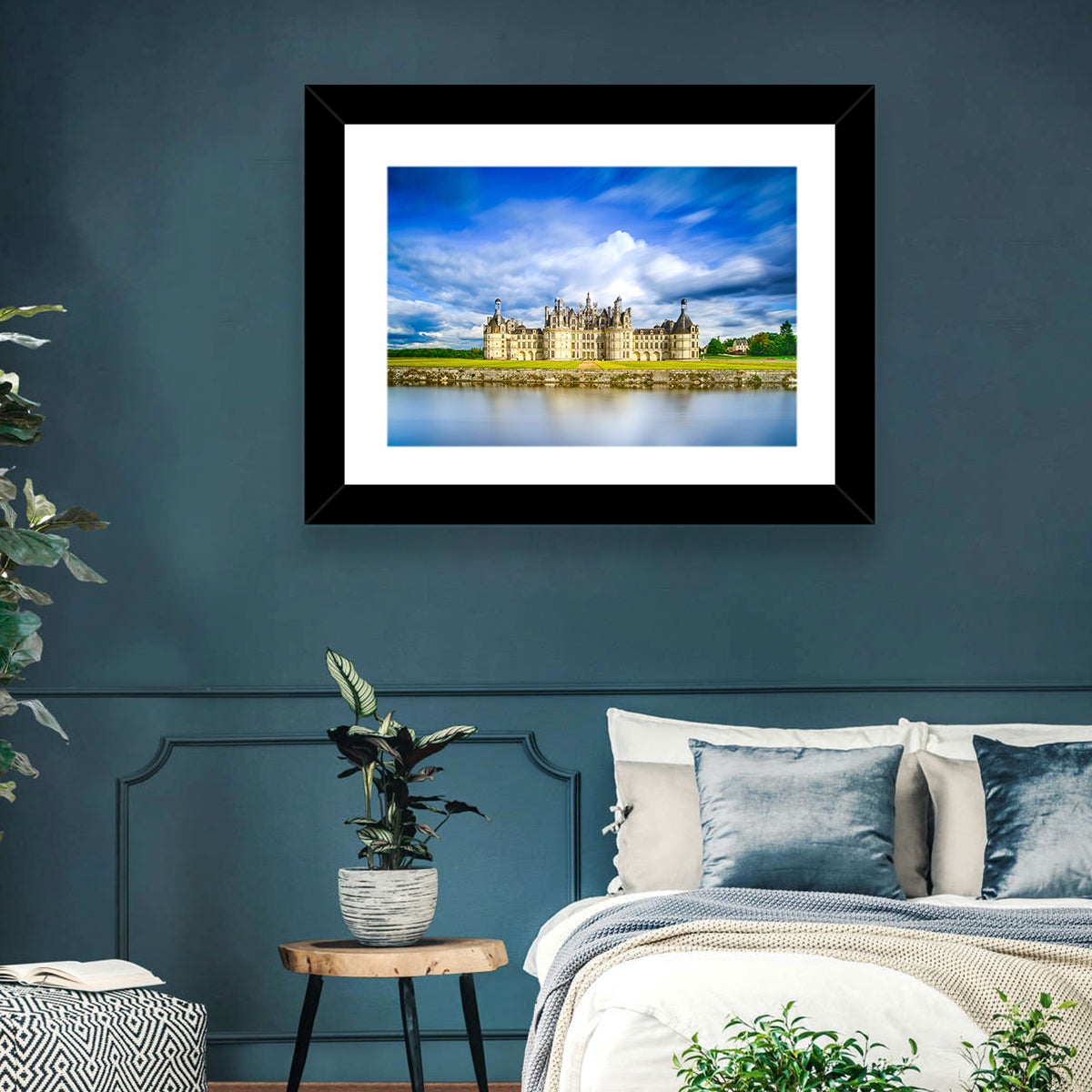 Château De Chambord Reflection Wall Art