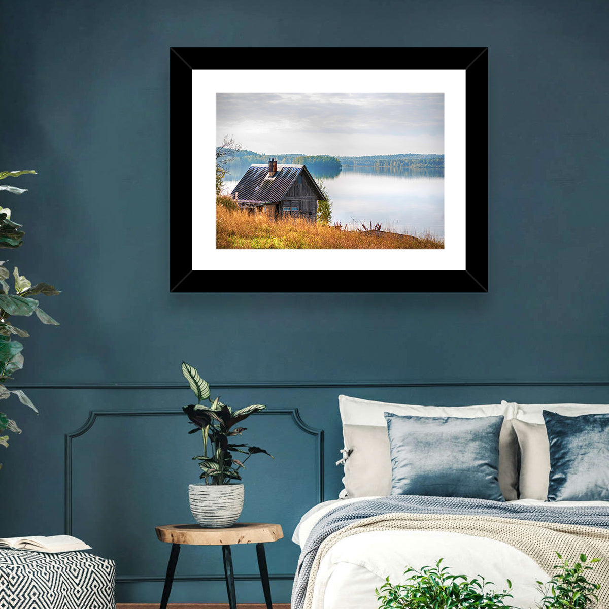 Salmon Lake & House Wall Art