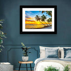 Palm Island Sunset Wall Art