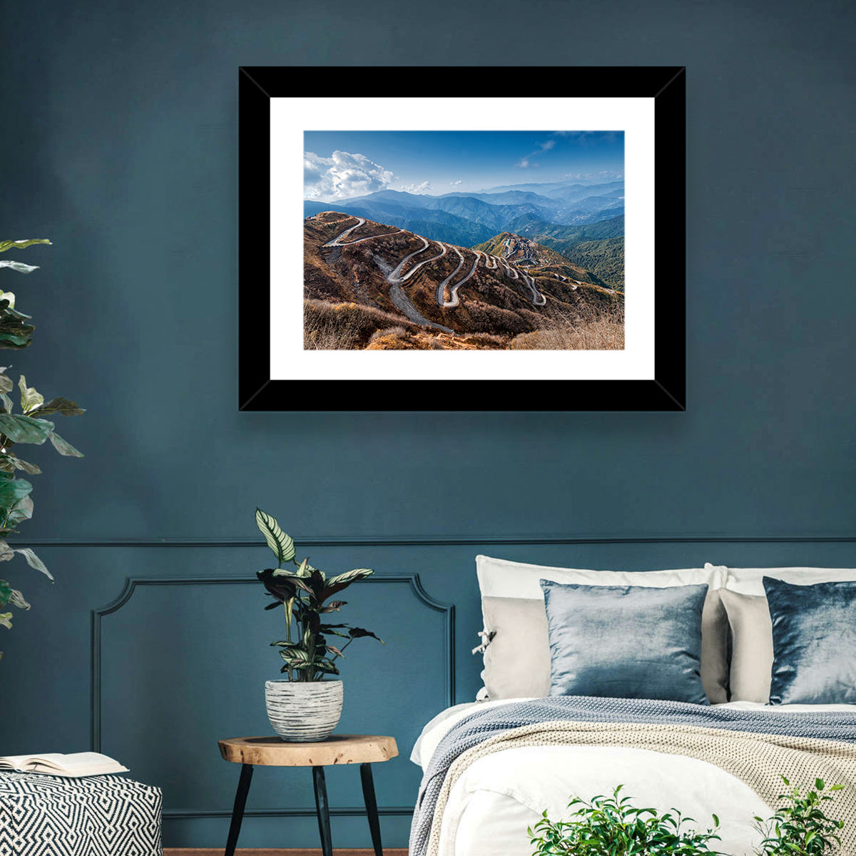 Zuluk Zig-zag Road, Sikkim Wall Art in a room, landscape