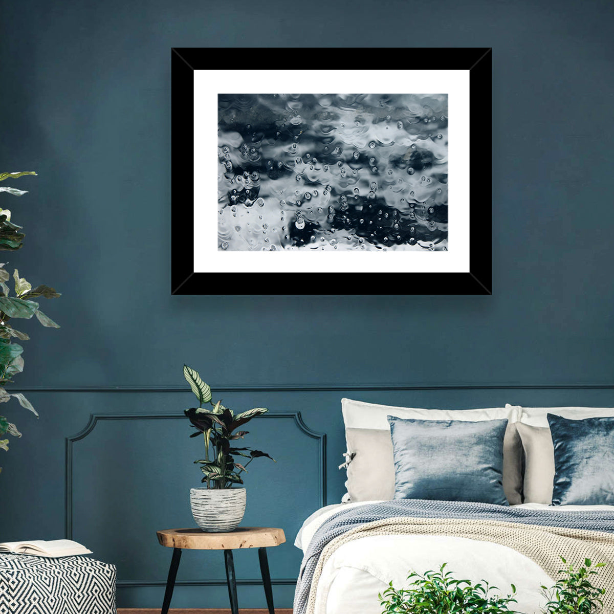 Sea of Teardrops in Ice Wall Art in a room, landscape