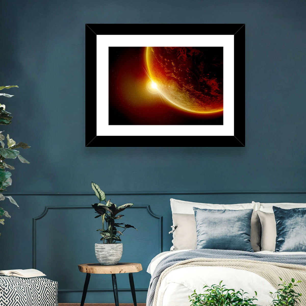 Red Planet Sunrise Limb Flare Wall Art