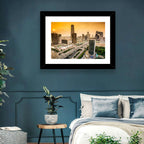 Beijing Cbd Skyline at Sunset Wall Art