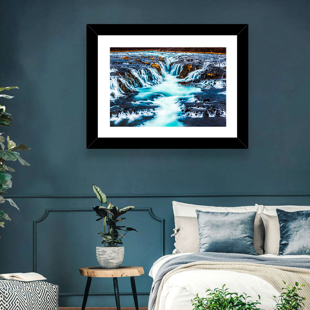 Bruarfoss Multi Tier Waterfall Wall Art