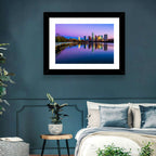 Austin Skyline Reflection at Twilight Wall Art