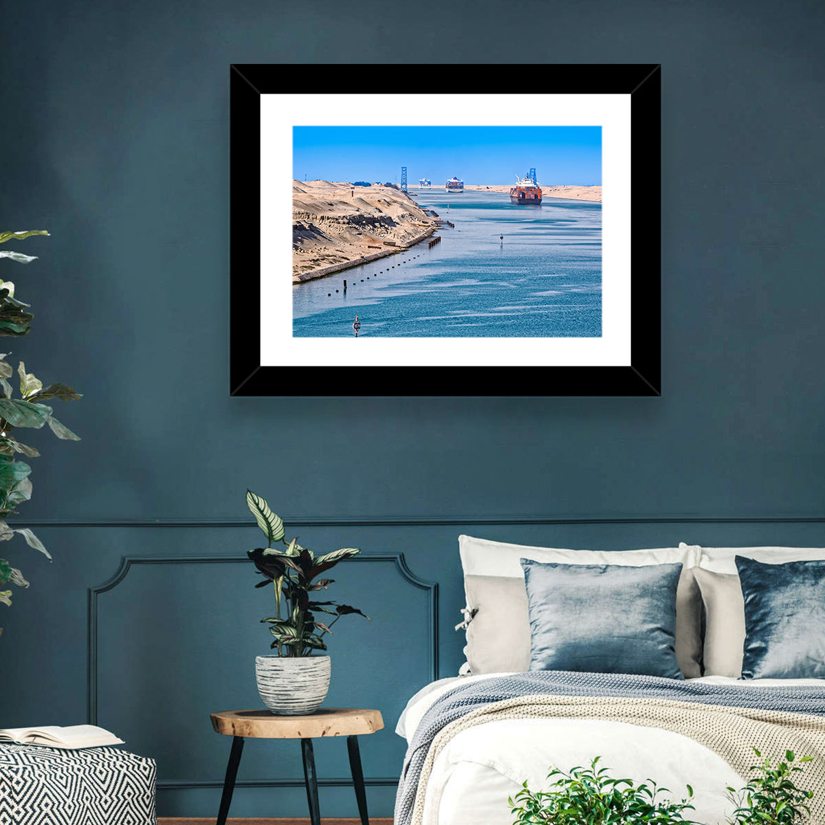 Suez Canal Container Ships Wall Art