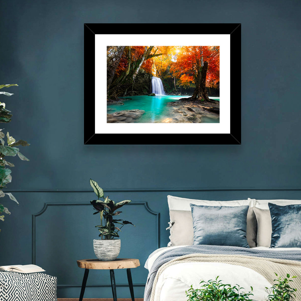 Erawan Waterfall, Kanchanaburi Wall Art in a room, landscape