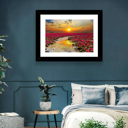 Lotus Flowers Wall Art