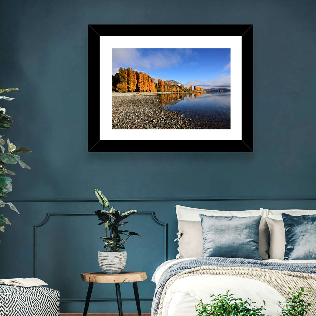 Lake Wanaka Golden Reflection Wall Art