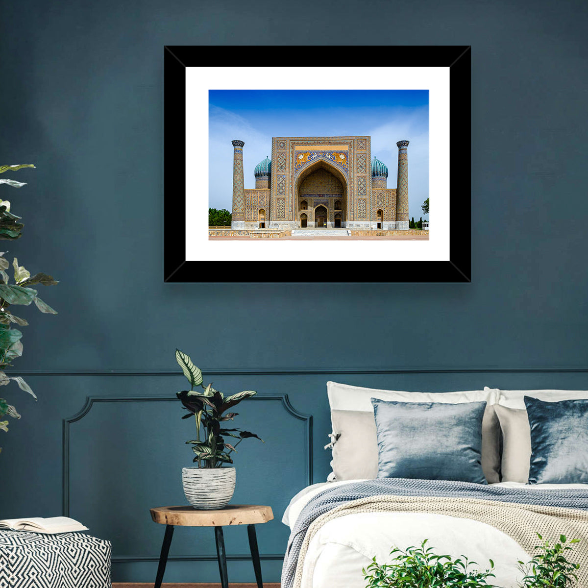 Sher-dor Madrasah, Registan Square Wall Art in a room, landscape