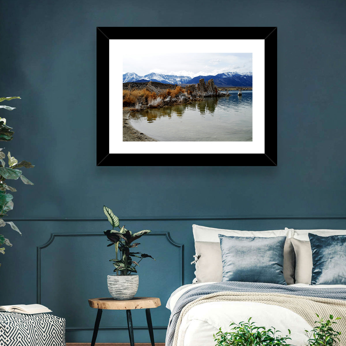 Mono Lake Tufa Towers with Mount Whitney Wall Art in a room, landscape