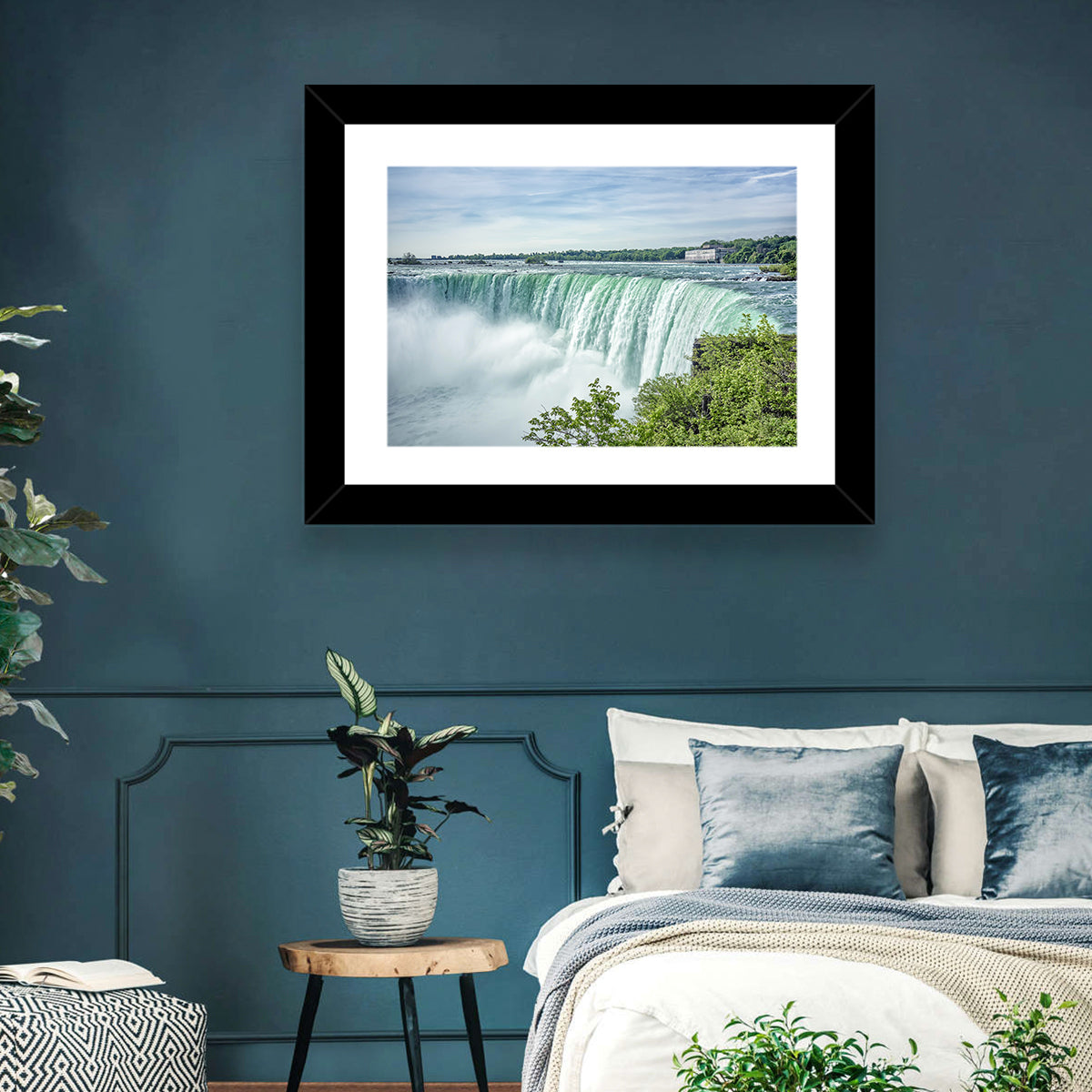 Horseshoe Falls Vista Wall Art in a room, landscape