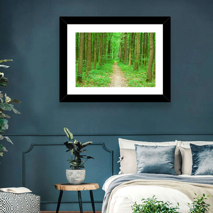 Green Forest Pathway Wall Art