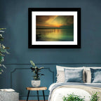 Lake Garda Sunset Pier Wall Art