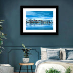 Reykjavik City Hall at Blue Hour Wall Art