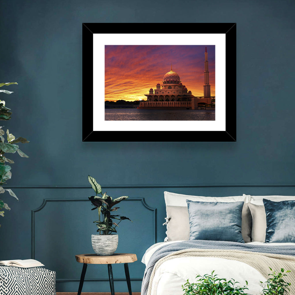 Putra Mosque at Sunset Wall Art