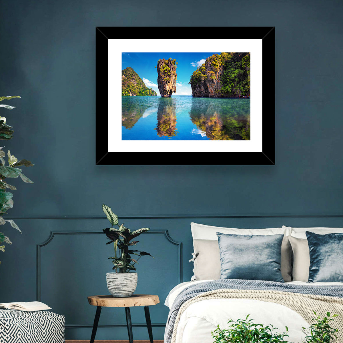 Ko Tapu Limestone Stack, Phang Nga Wall Art in a room, landscape