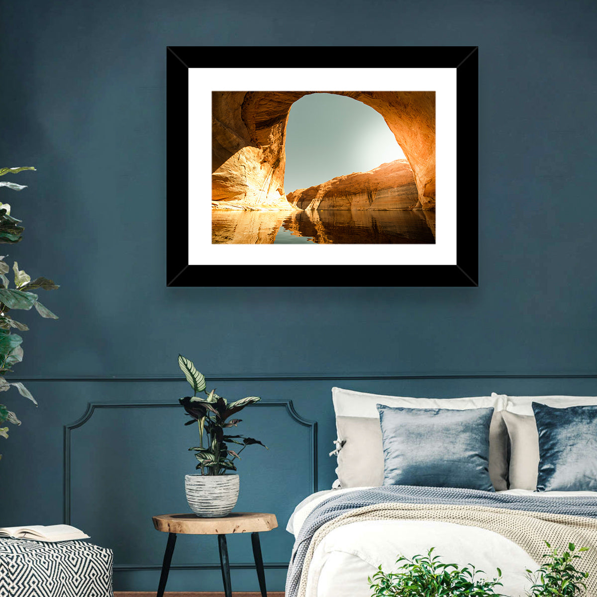 Reflection Canyon Arch Wall Art in a room, landscape