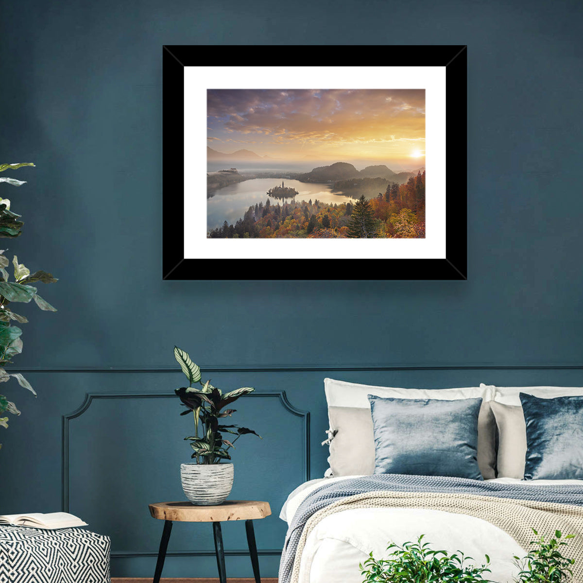 Autumn Morning at Lake Bled Wall Art