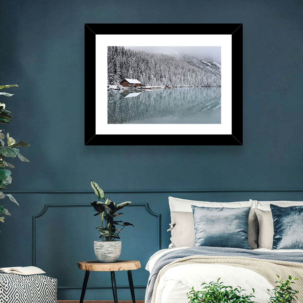Lake Louise Winter Reflection Wall Art