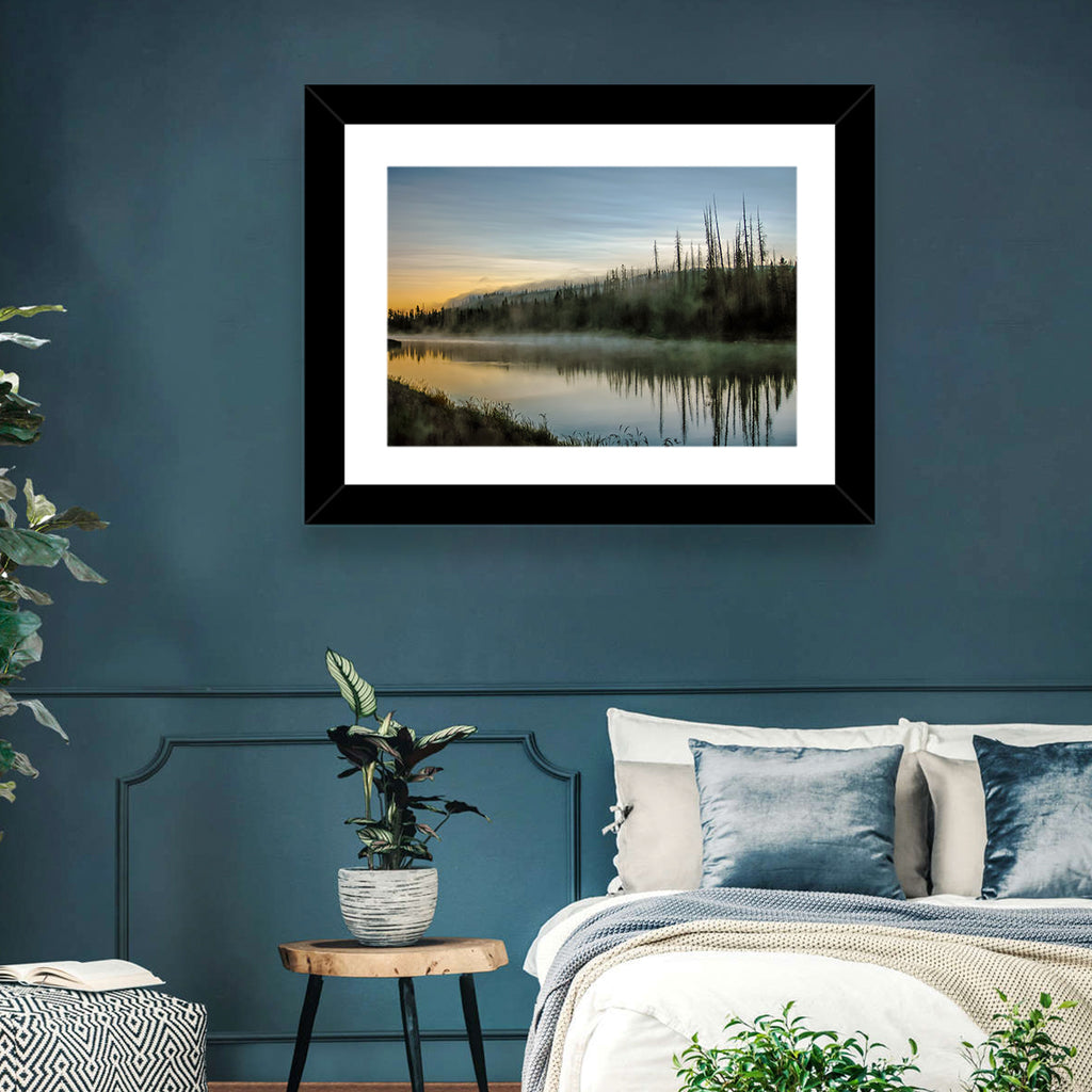 Yellowstone River Morning Mist Wall Art