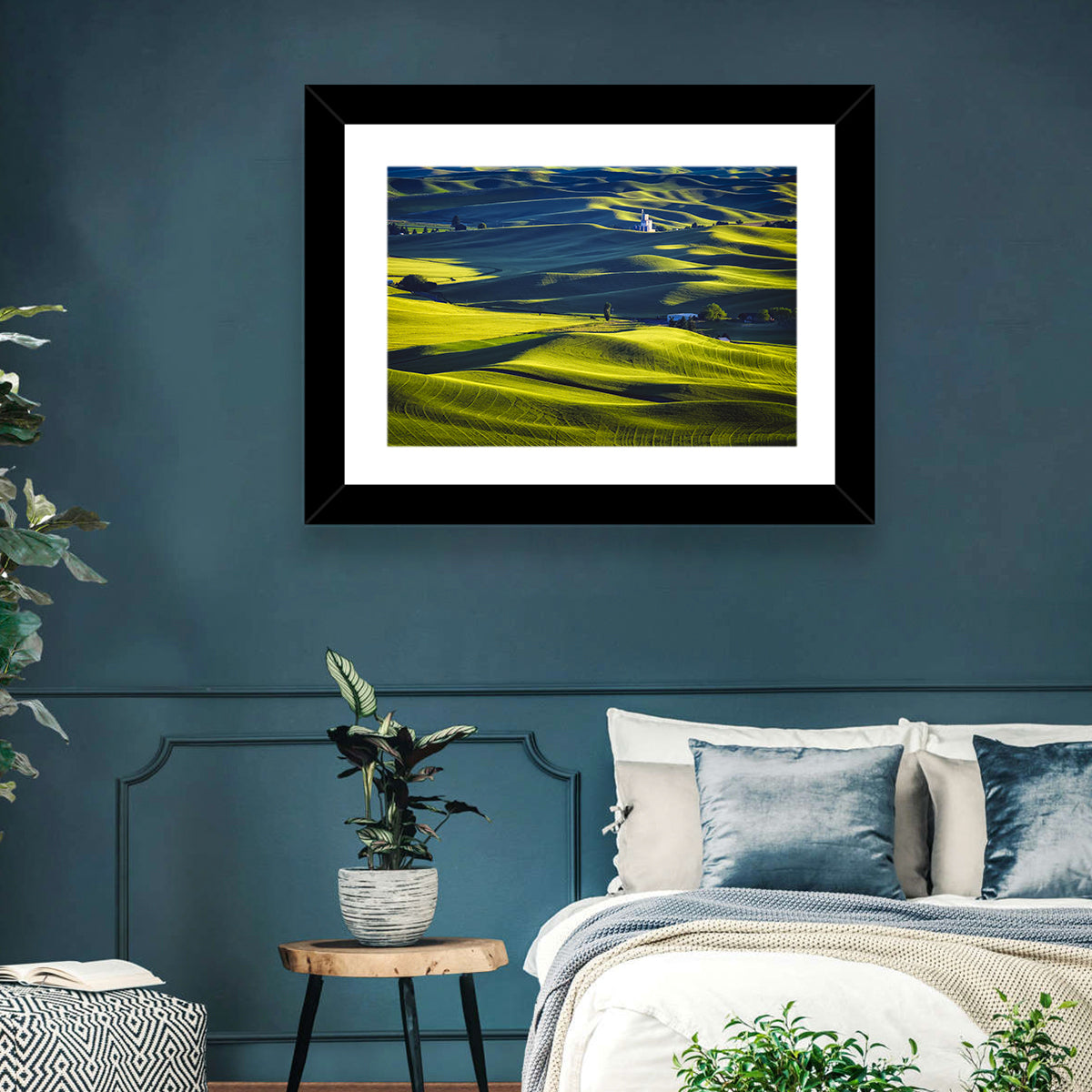 Palouse Hills with Grain Elevator Wall Art