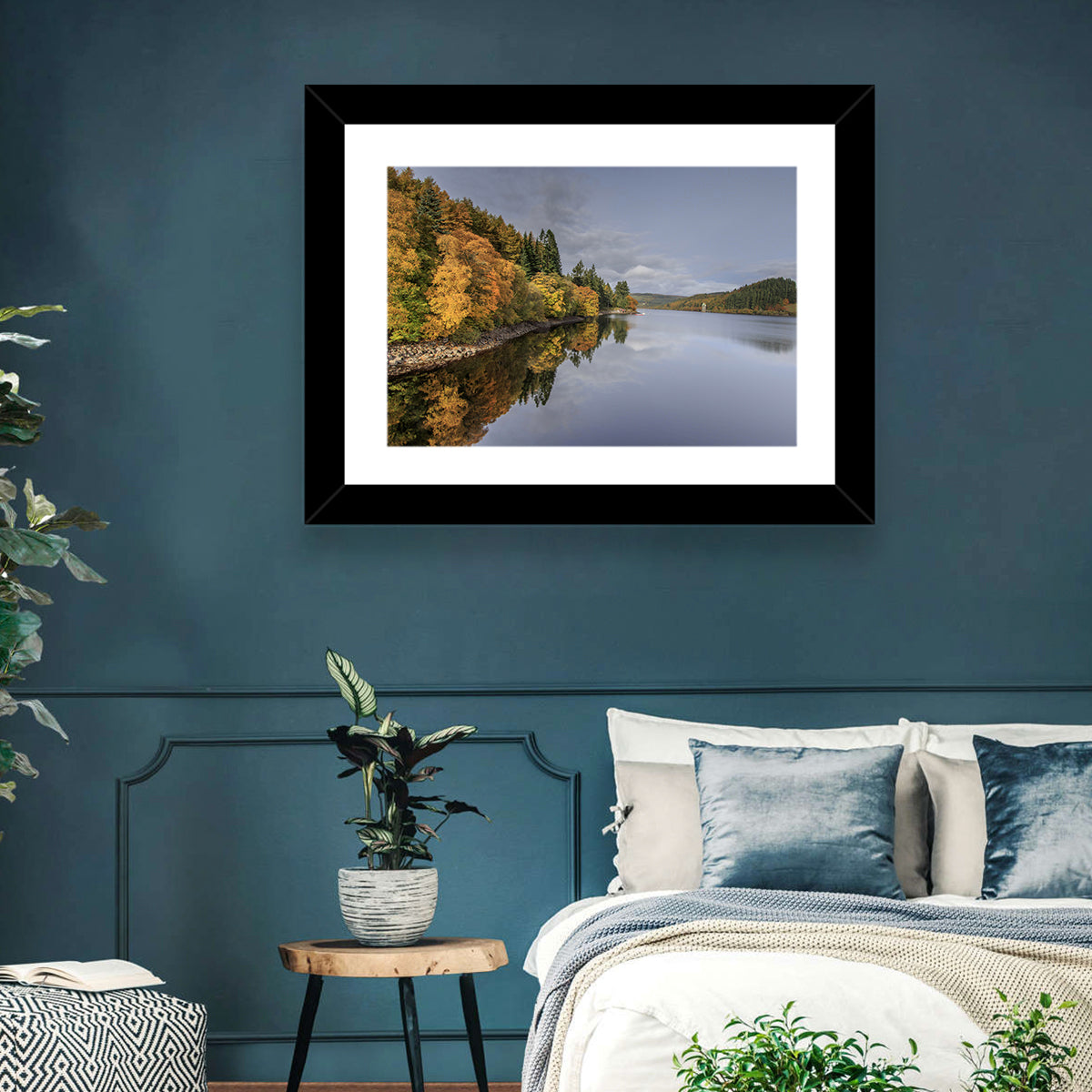Autumn at Lake Vyrnwy Wall Art