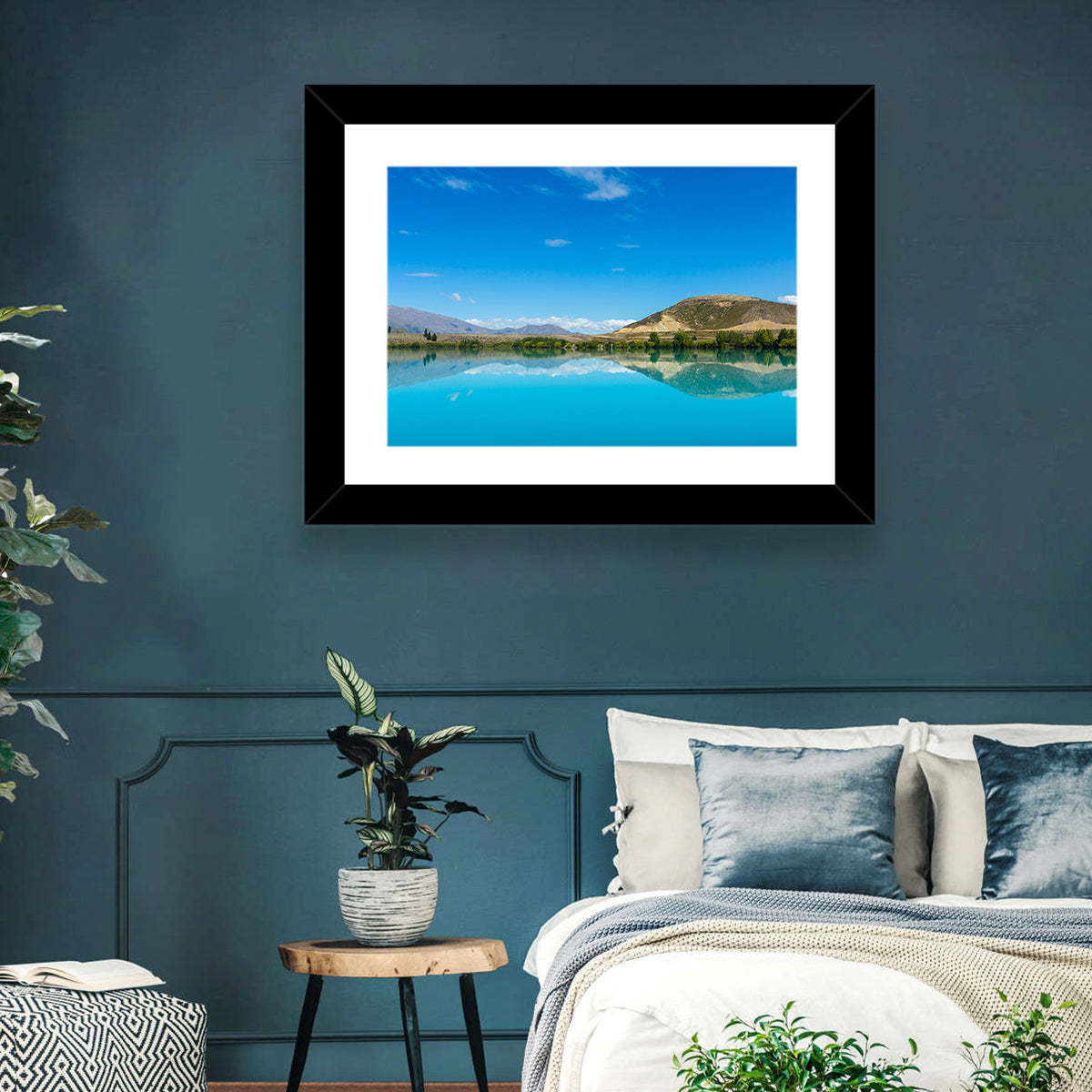 Lake Ruataniwha Wall Art in a room, landscape