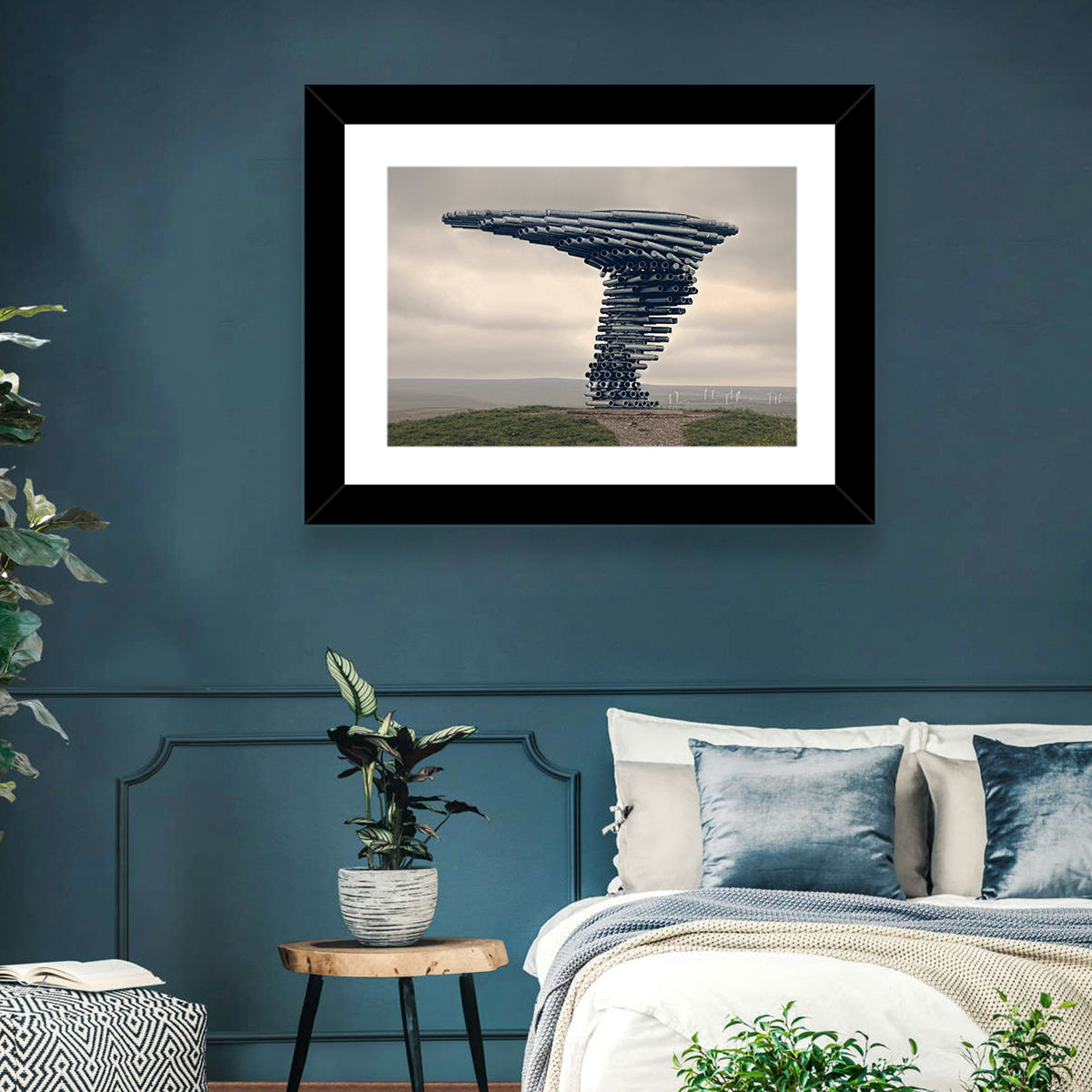 Singing Ringing Tree on Grassy Hill Wall Art in a room, landscape