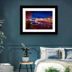 Lovers Bridge Nightscape Wall Art