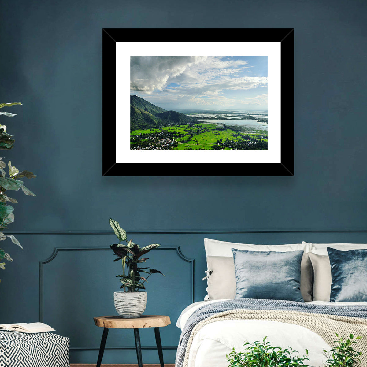 Wular Lake Wall Art in a room, landscape
