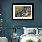 Milky Blue Geothermal Creek Wall Art