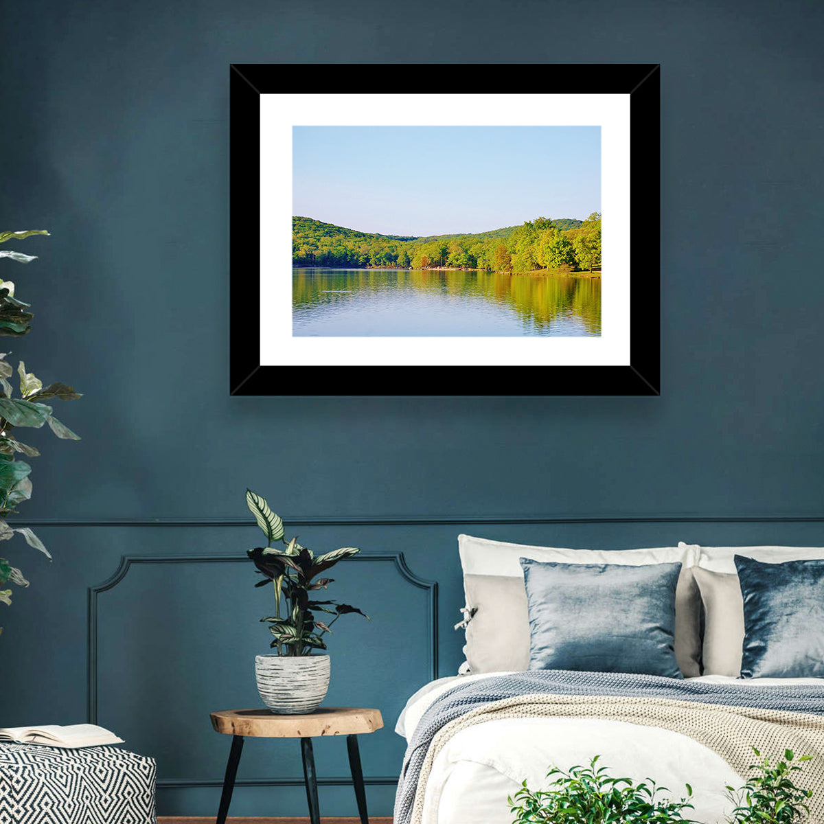 Sebago Lake Wall Art in a room, landscape